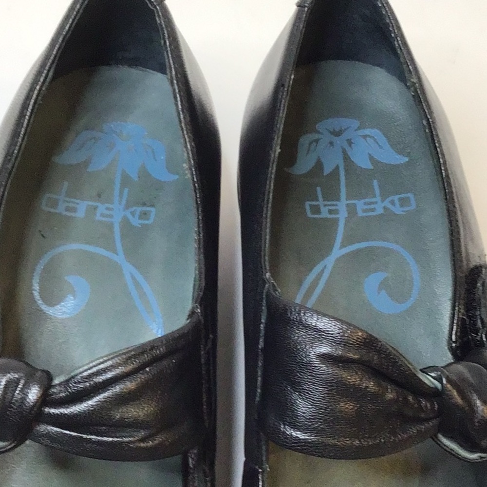 DANSKO MARY JANE WOMEN’S BLACK LEATHER CLOGS SHOES SZ 38 - Picture 6 of 15